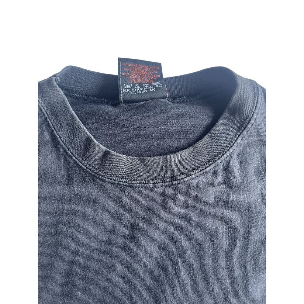 Harley Davidson Mens M Sleeveless Black Tee-Shirt Starved Rock Ottawa Illinois - Picture 8 of 8